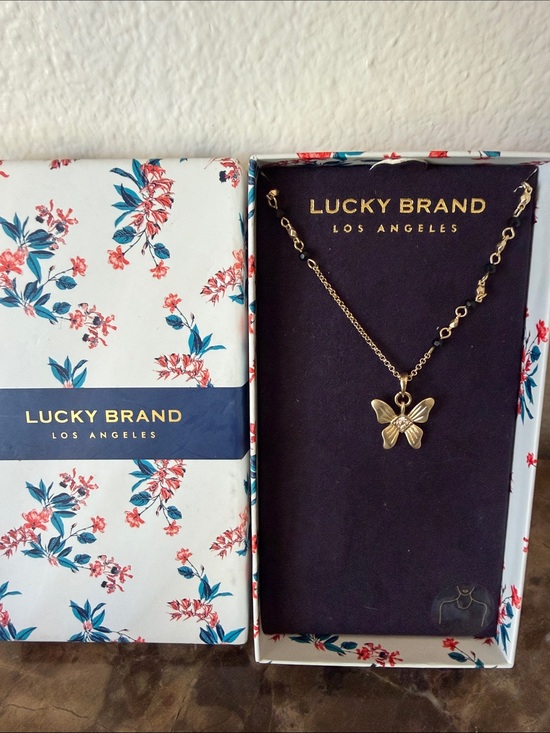 Lucky Brand Jewelry - Lucky Brand Gold Butterfly Pendant Necklace in Box